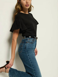 Nation Ltd - Camille Ruffle Sleeve Top