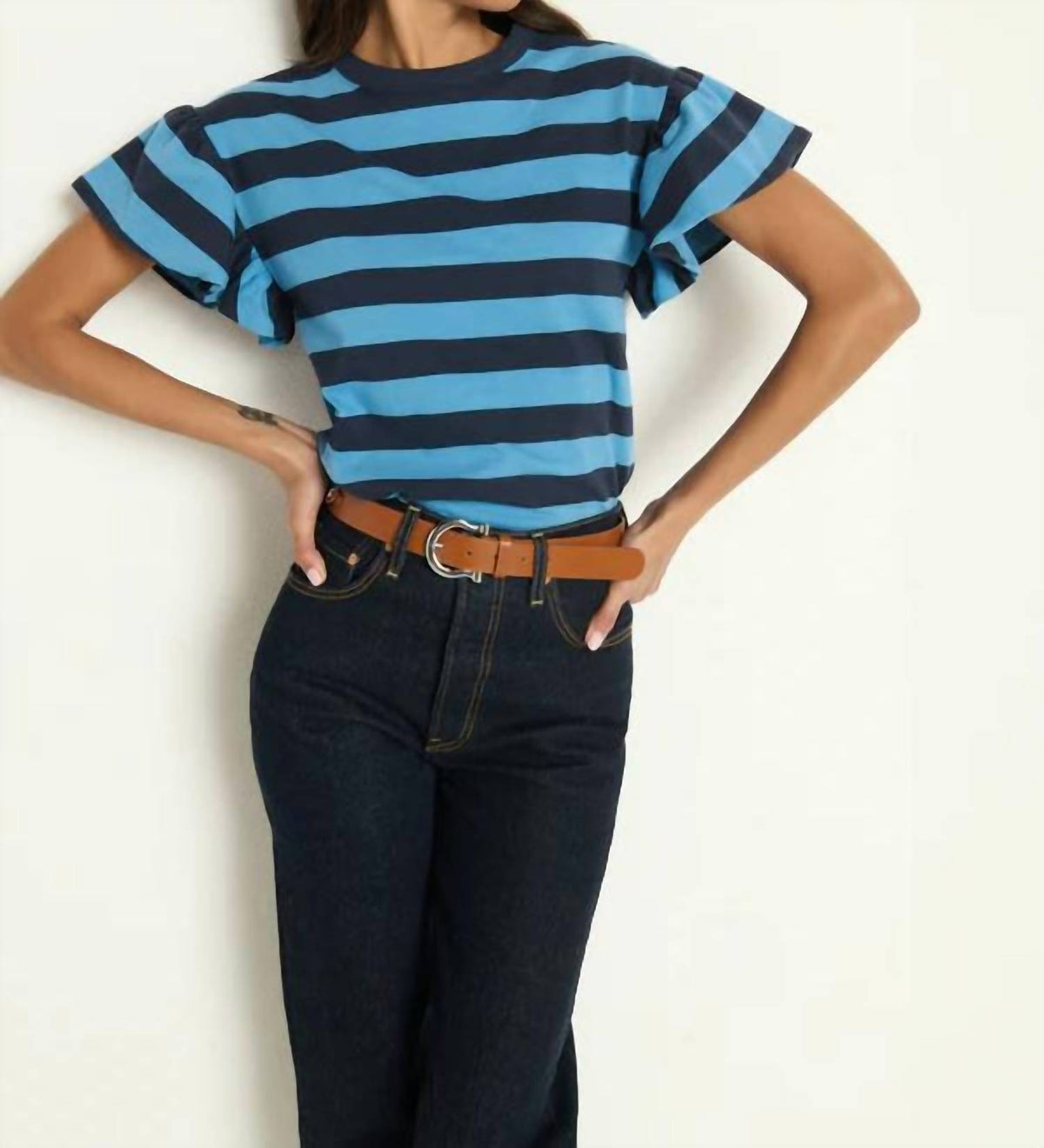 Nation Ltd - Camille Ruffle Tee