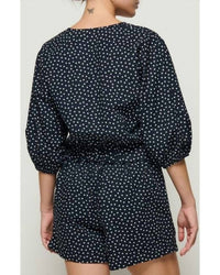 Nation Ltd - Celeste V - neck Blouse - black - blouses - clothing
