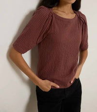 Nation Ltd - Deana Textured Tee