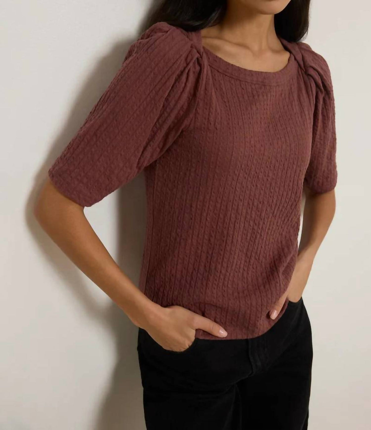 Nation Ltd - Deana Textured Tee