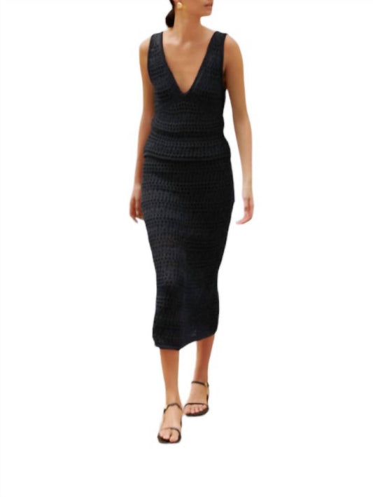 Nation Ltd - Driana Crochet Skirt - black - clothing - cotton