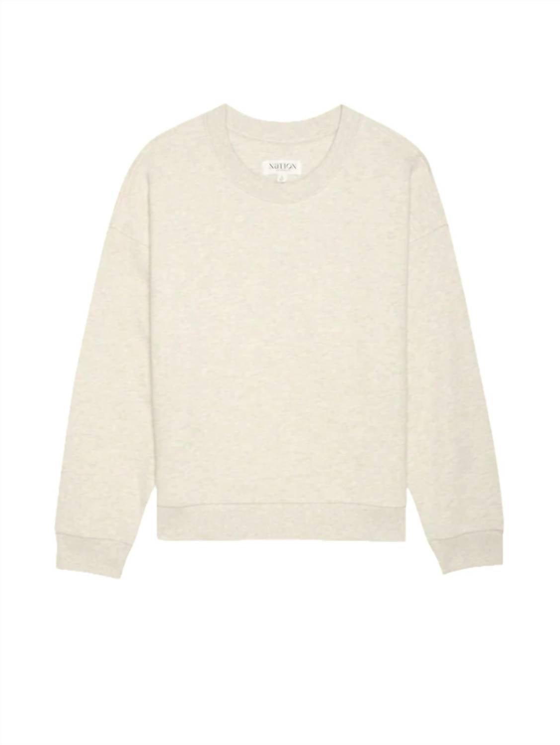 Nation Ltd - Jovie Classic Round Neck Sweatshirt - clothing - cotton - blend - hoodies