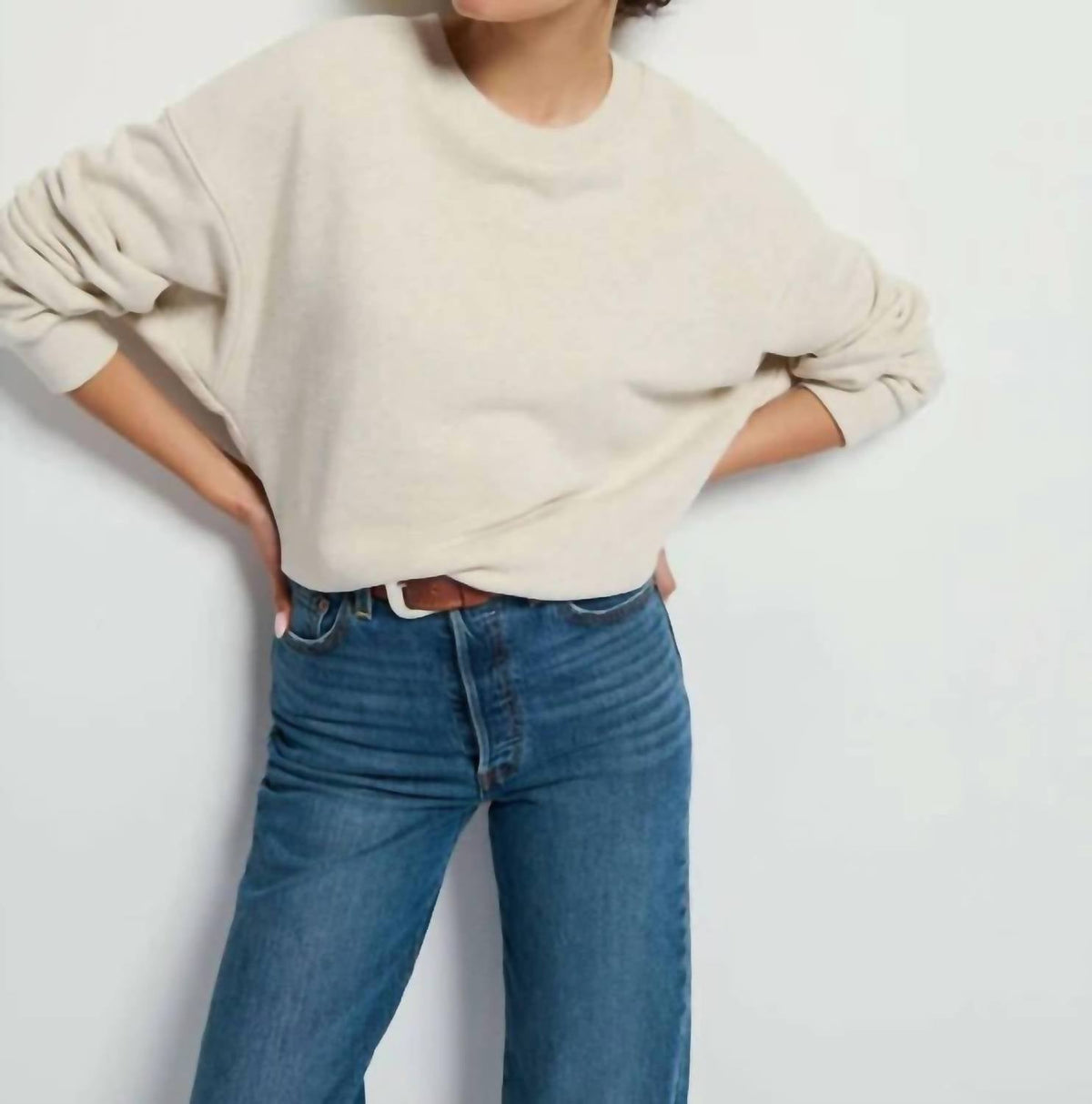 Nation Ltd - Jovie Classic Round Neck Sweatshirt