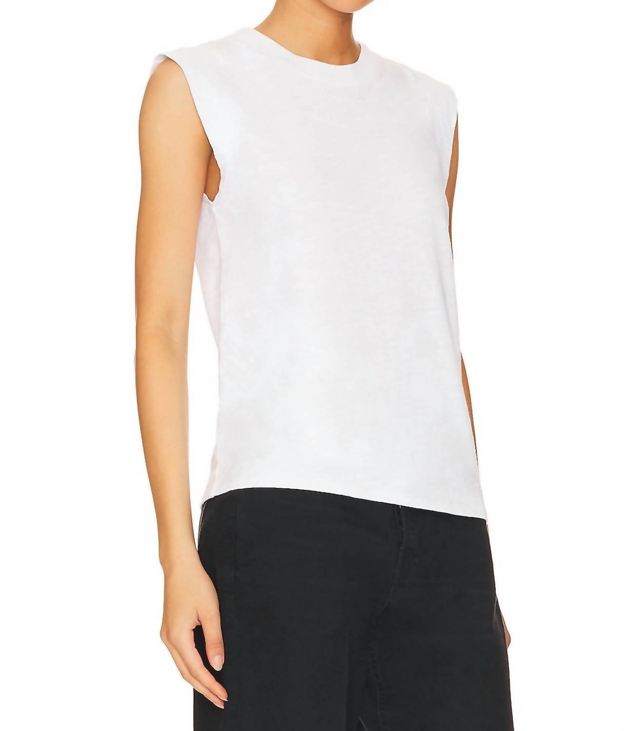Nation Ltd - Patti Muscle Tank Top - clothing - cotton - solid