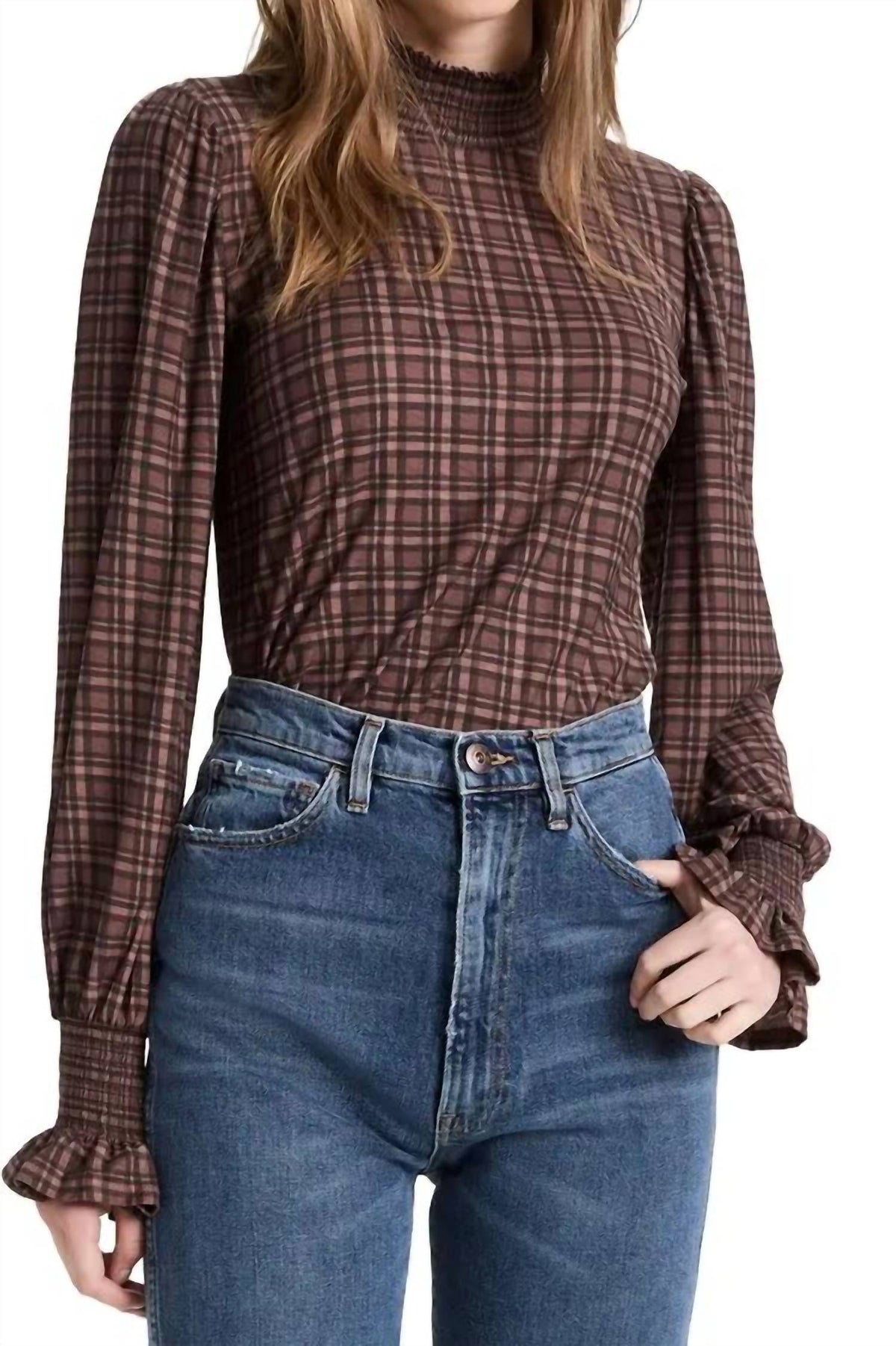 Nation Ltd - Prim and Proper Plaid Top