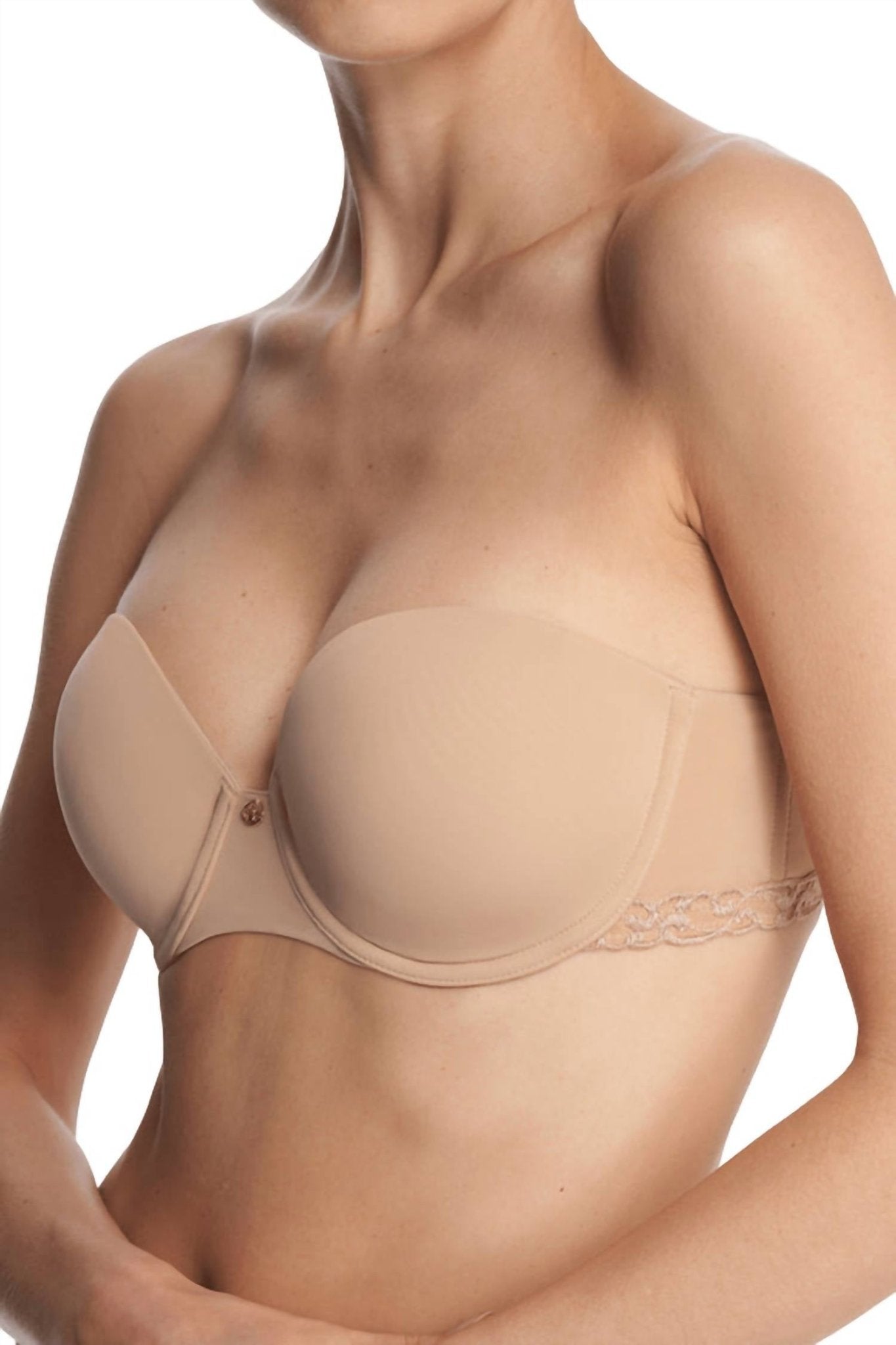 Natori - Pure Luxe Strapless Contour Underwire Bra - beige - bras - clothing