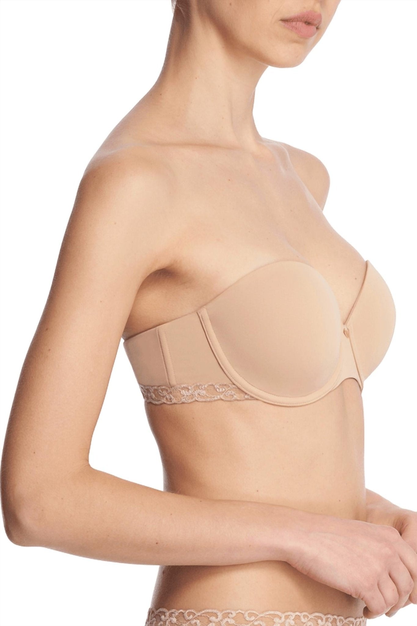 Natori - Pure Luxe Strapless Contour Underwire Bra - beige - bras - clothing