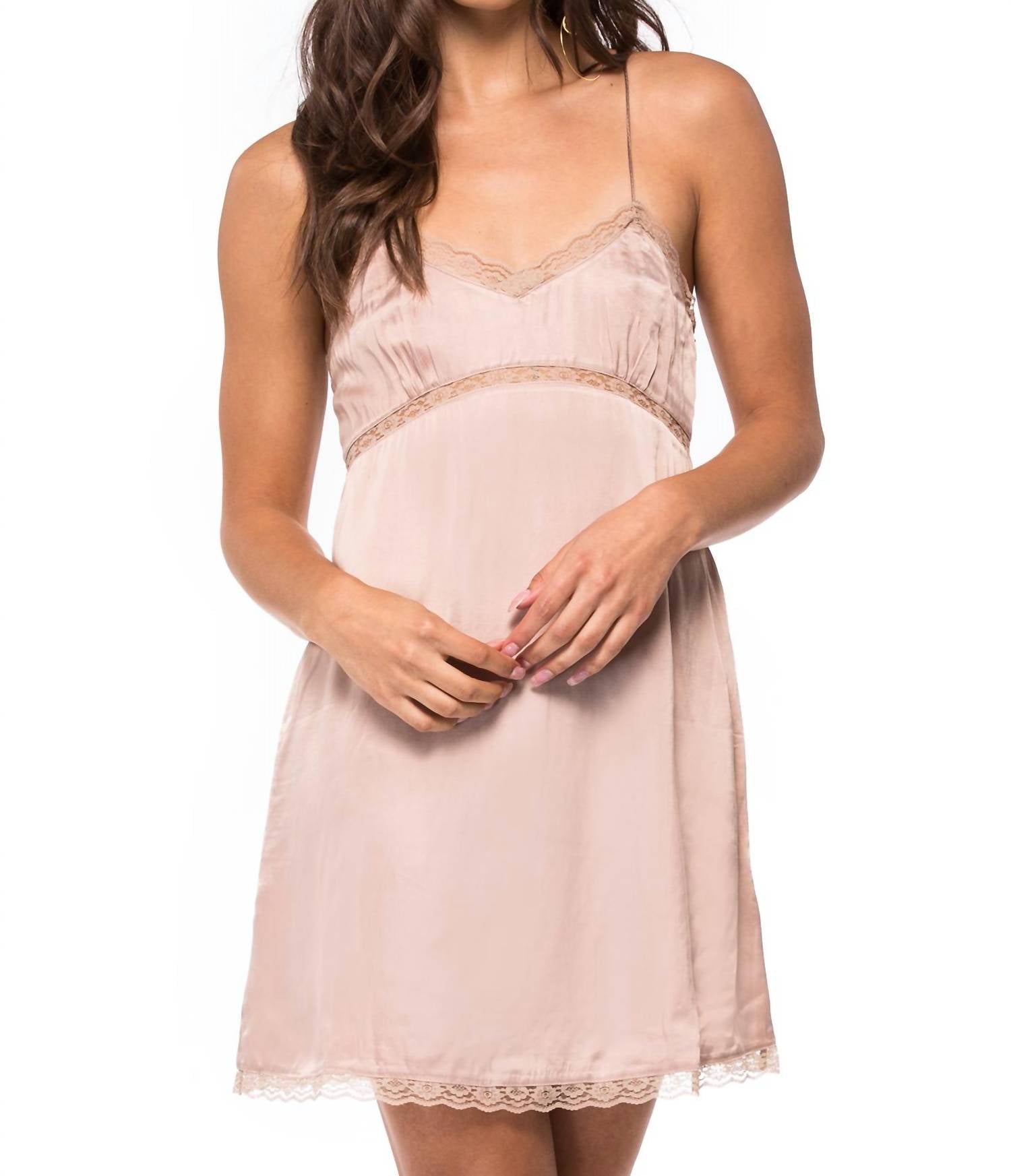 Nbd - Illiana Mini Dress - beige - clothing - dresses