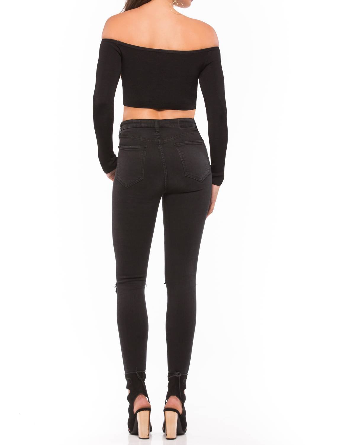 Nbd - Women's Effie Top - black - clothing - shirts