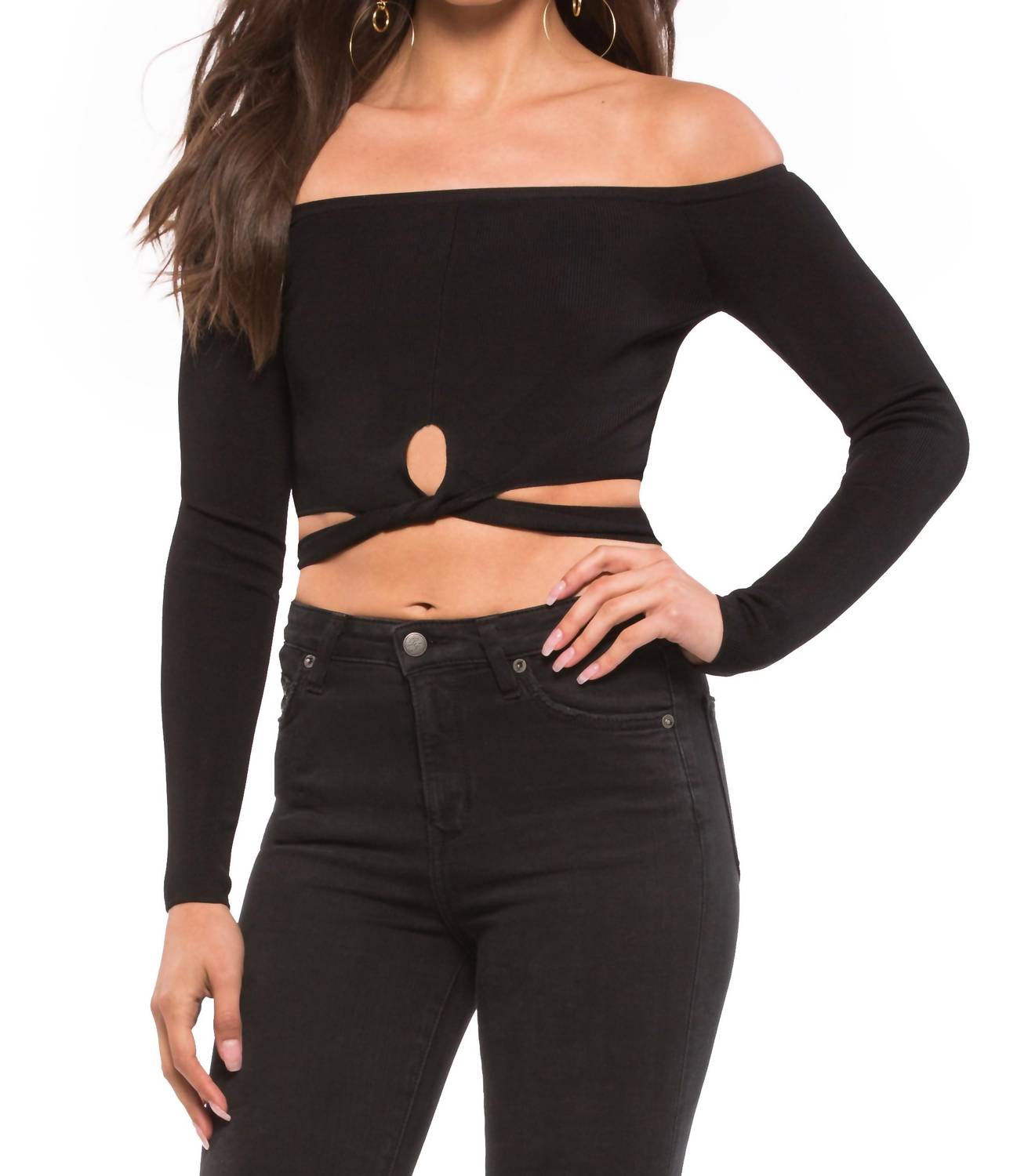 Nbd - Women's Effie Top - black - clothing - shirts