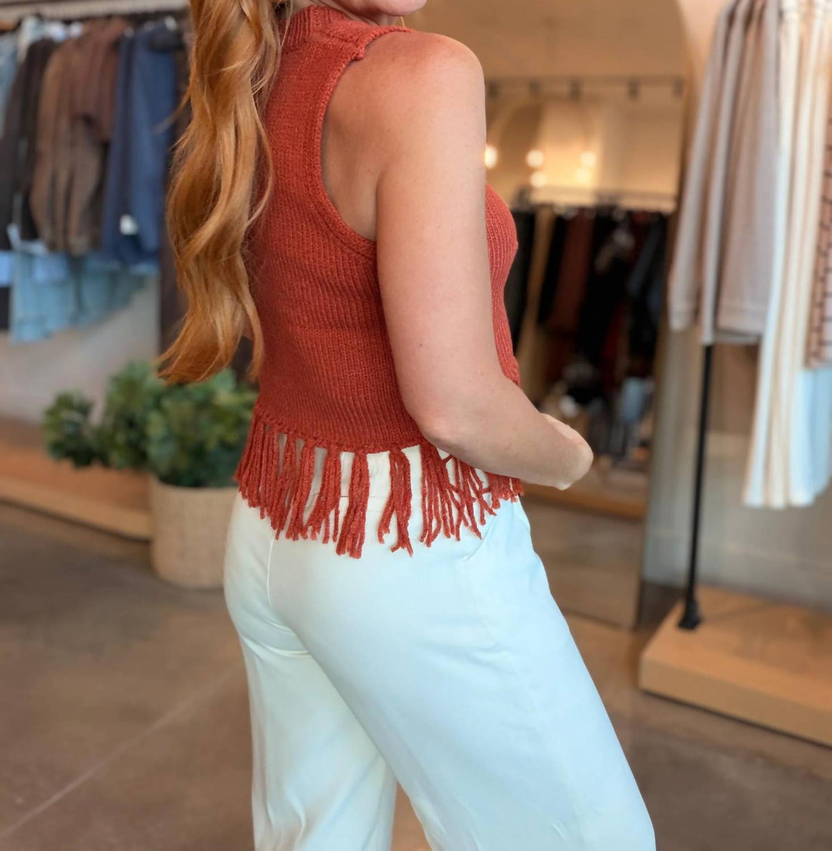 Needii - Fringe Sweater Tank