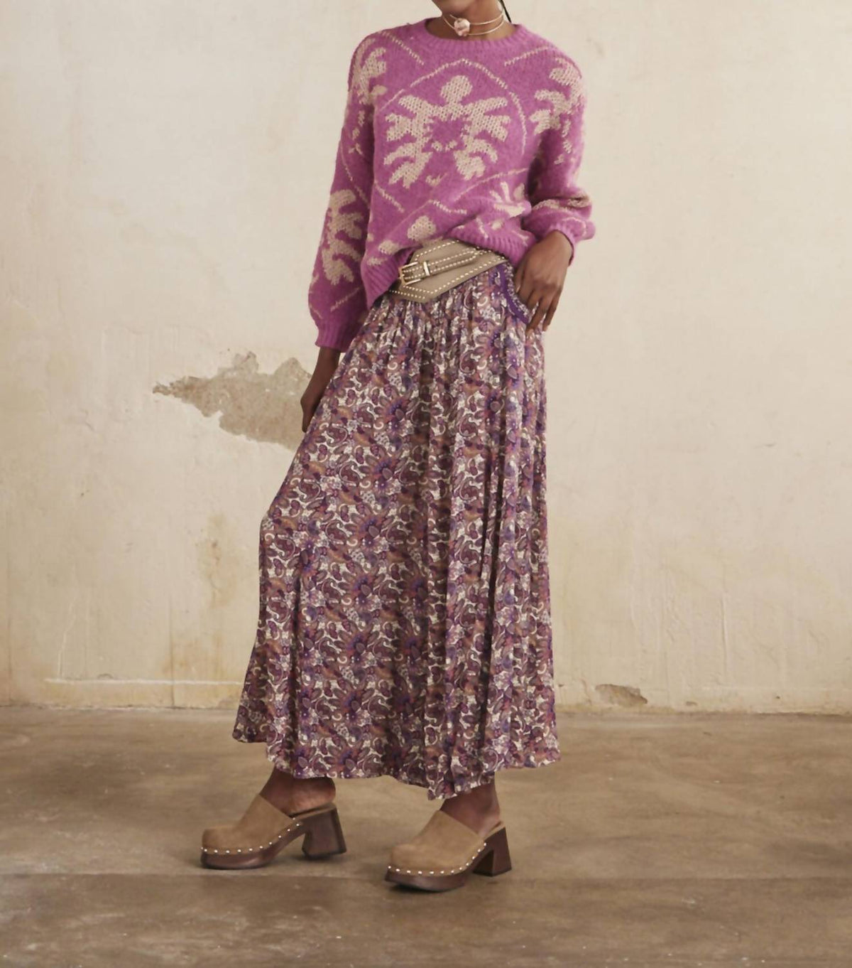 Nekane - Akina Jacquard Lurex Sweater
