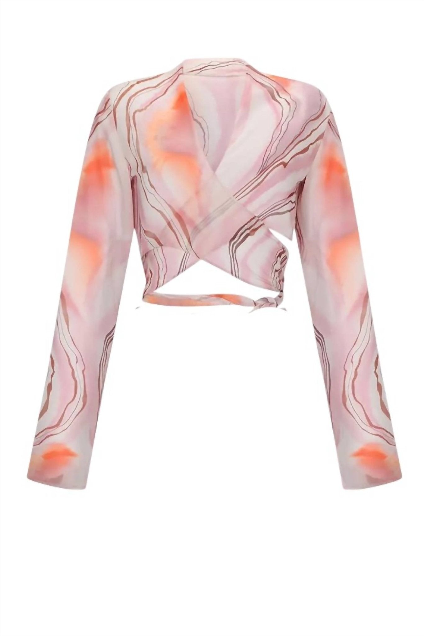 Nelblu - Ada Sheer Wide Slevees Top - clothing - directbrandpartner - pink