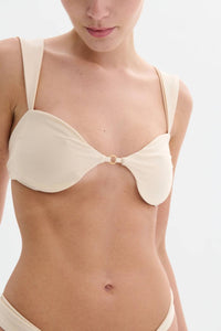 Nelblu - Flora Balconette Bikini Top - beige - bikinis - clothing