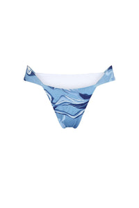 Nelblu - Flora Wide Strap Bikini Bottom - bikinis - blue - clothing