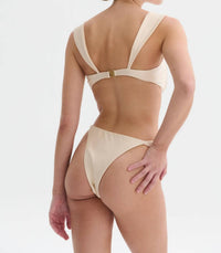 Nelblu - Flora Wide Strap Bikini Bottom - beige - bikinis - clothing