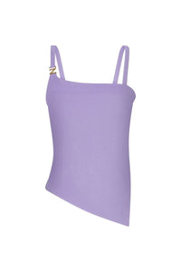 Nelblu - Luz Asymmetric Tank Top - clothing - directbrandpartner - purple