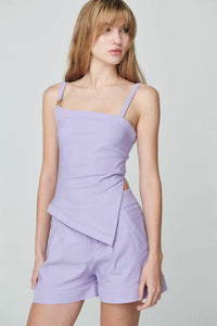 Nelblu - Luz Asymmetric Tank Top - clothing - directbrandpartner - purple