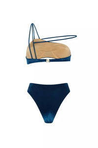 Nelblu - Rocio Asymmetrical Bikini Set - bikinis - blue - clothing