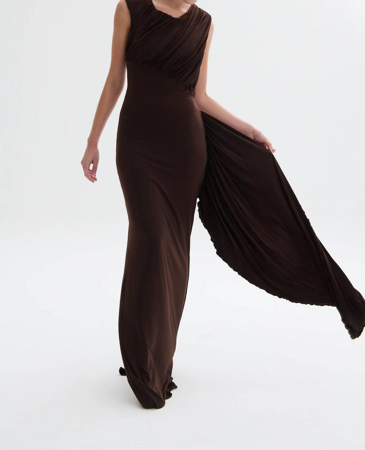 Nelblu - Setas Maxi Round Neck Dress