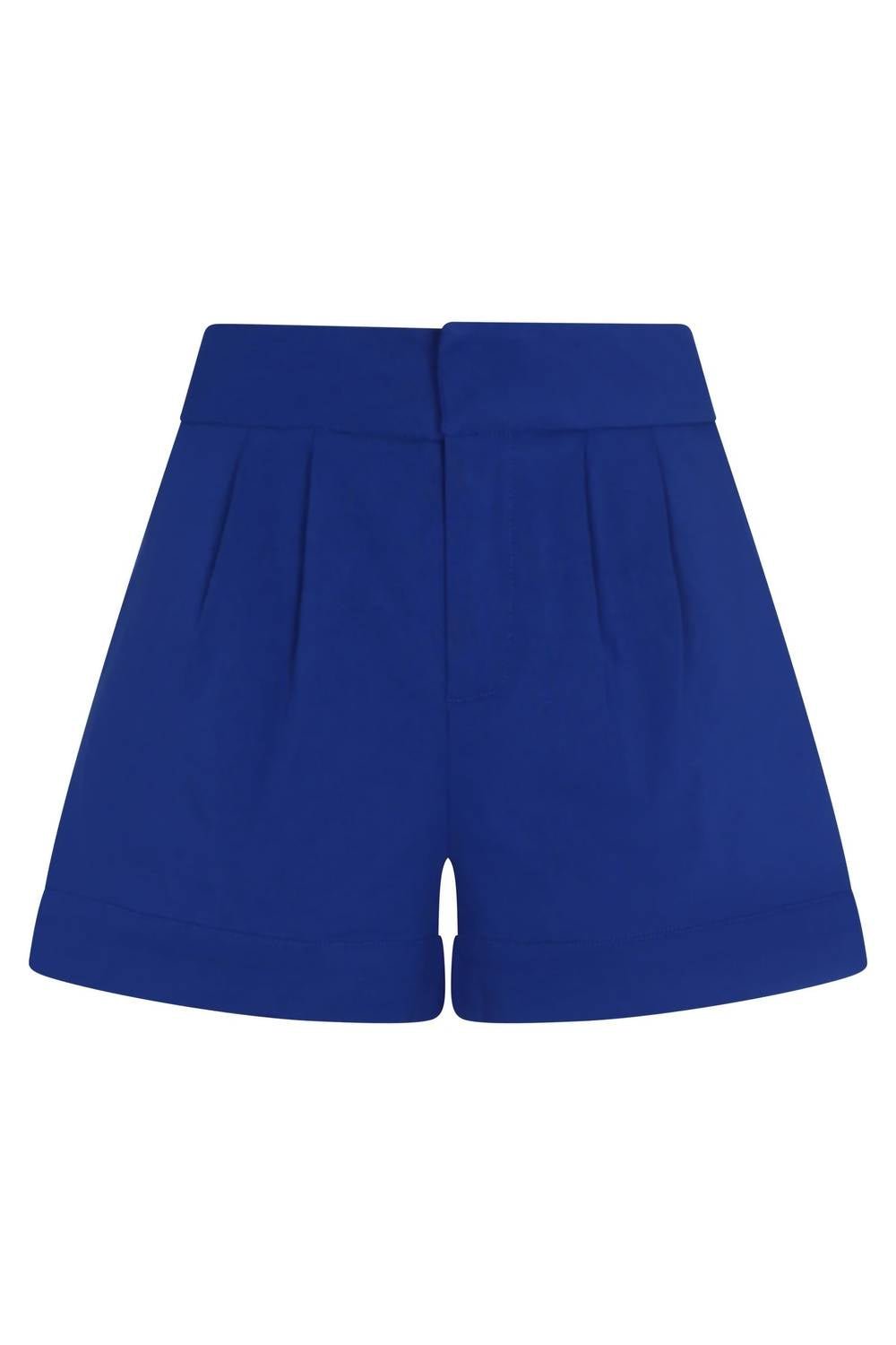 Nelblu - Sol Solid Shorts - blue - clothing - cotton