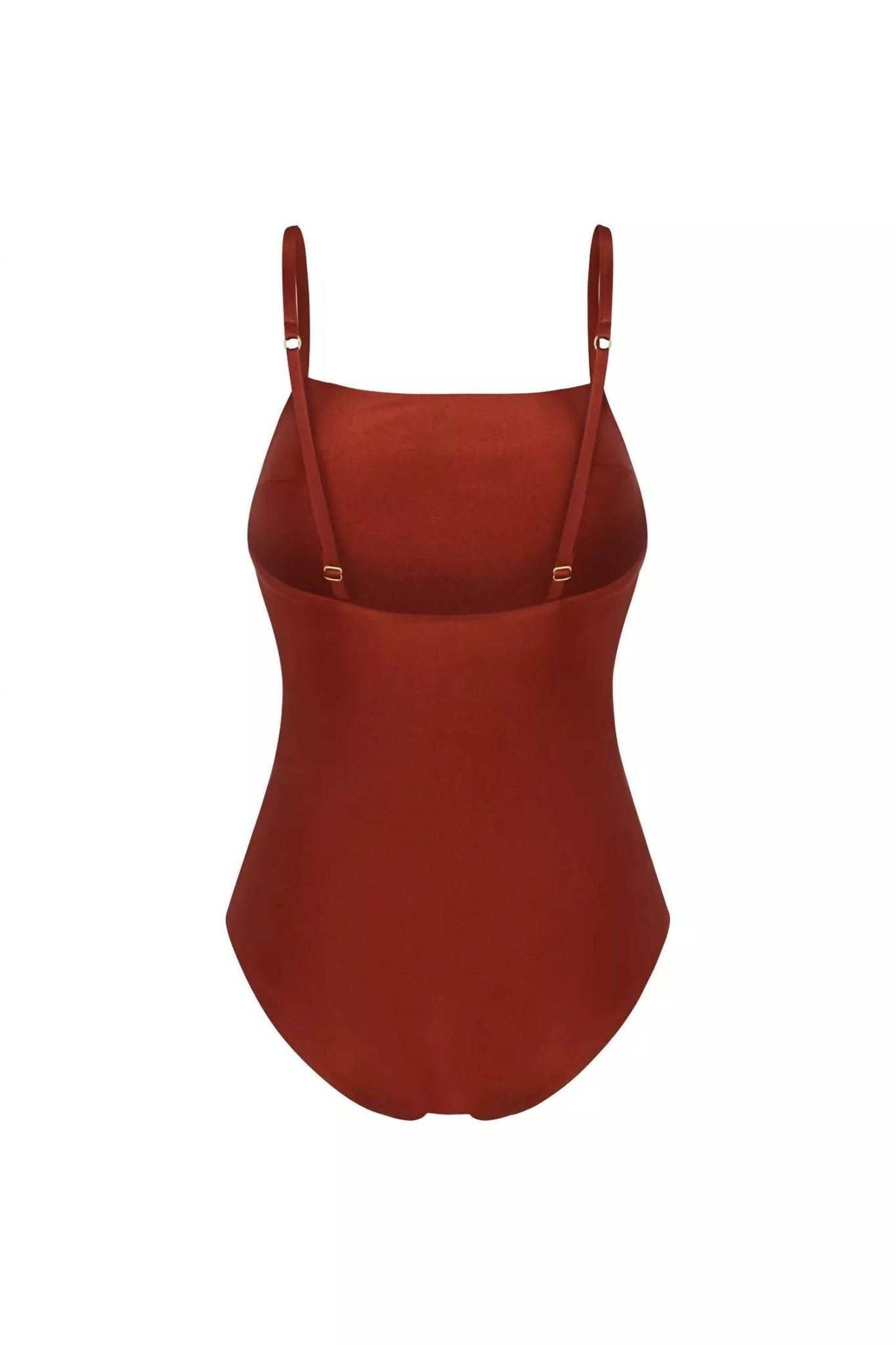 Nelblu - Tierra Square Neck One Piece - brown - clothing - directbrandpartner
