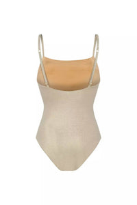 Nelblu - Tierra Square Neck One Piece - beige - clothing - directbrandpartner