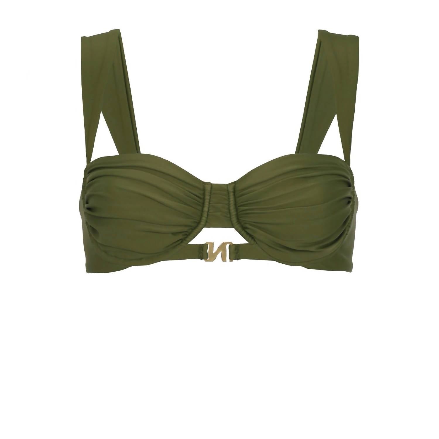 Nelblu - Travesia Pleated Bikini Top - bikinis - clothing - directbrandpartner