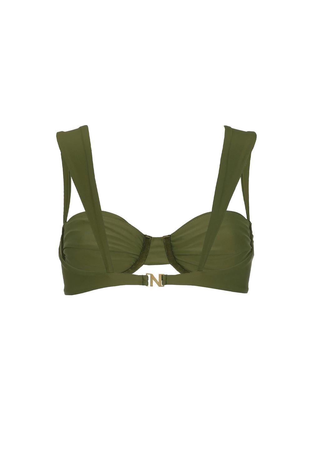 Nelblu - Travesia Pleated Bikini Top - bikinis - clothing - directbrandpartner