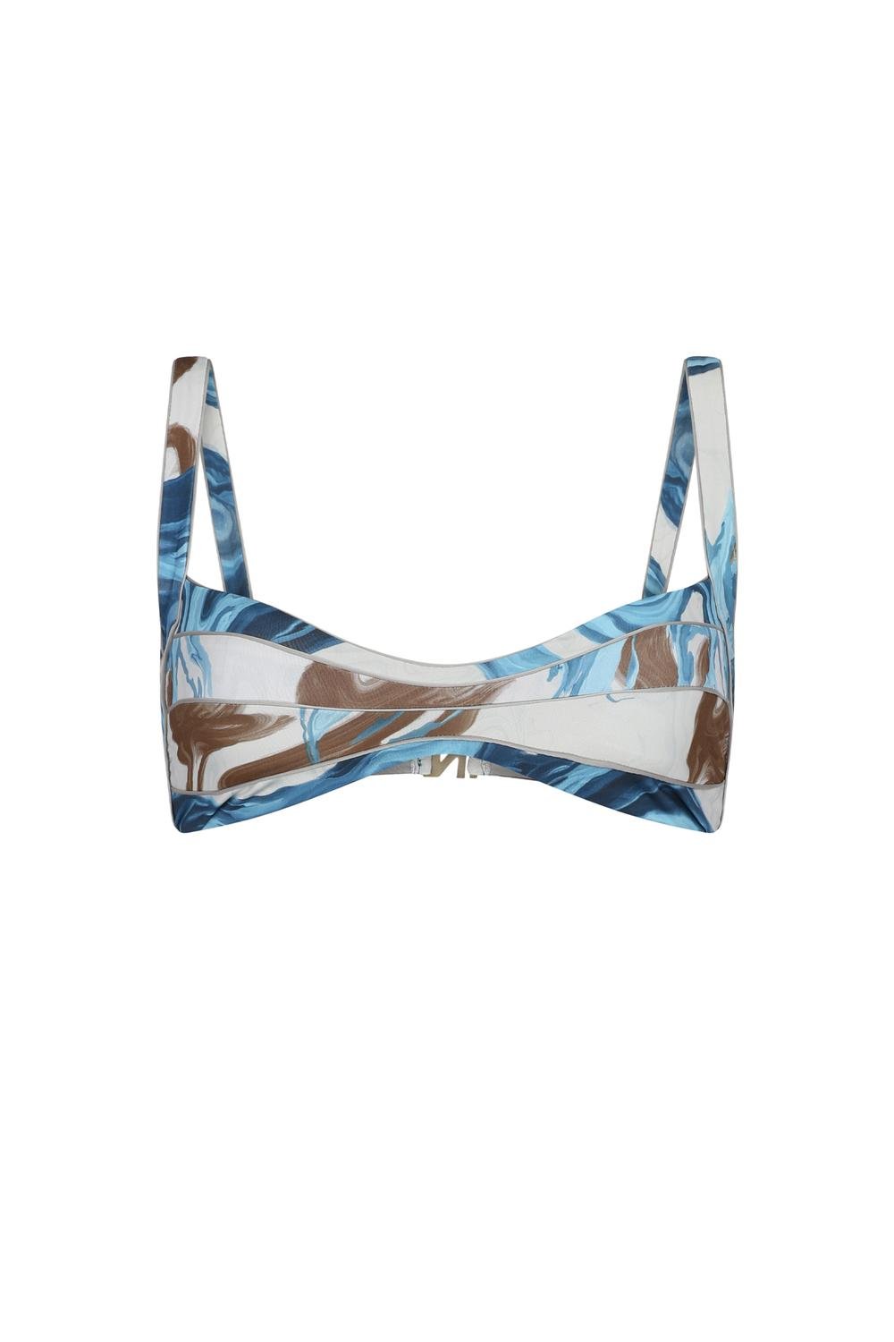 Nelblu - Women's Amanecer Bralette Bikini Top - bikinis - blue - clothing