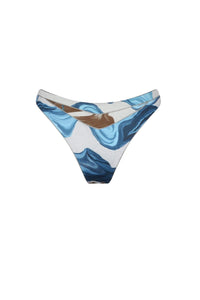 Nelblu - Women's Amanecer High Cut Cheeky Bikini Bottom - bikinis - blue - clothing