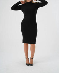 Nelly - Ribbed Long Sleeve Dress