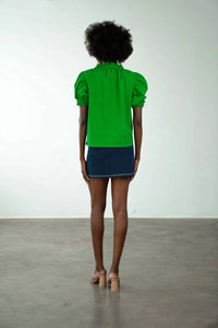 Never A Wallflower - Elastic Collar Top