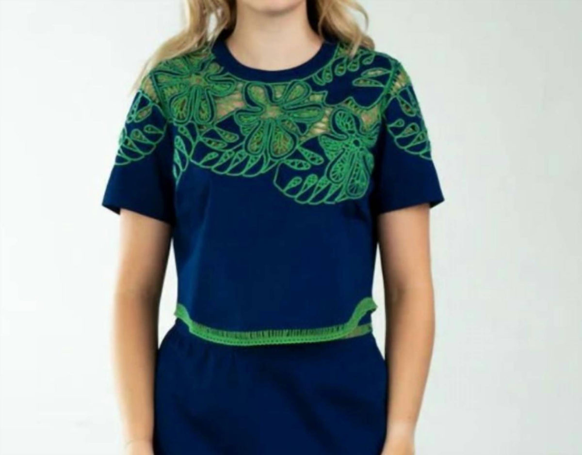 Never A Wallflower - Palermo Embroidery Top