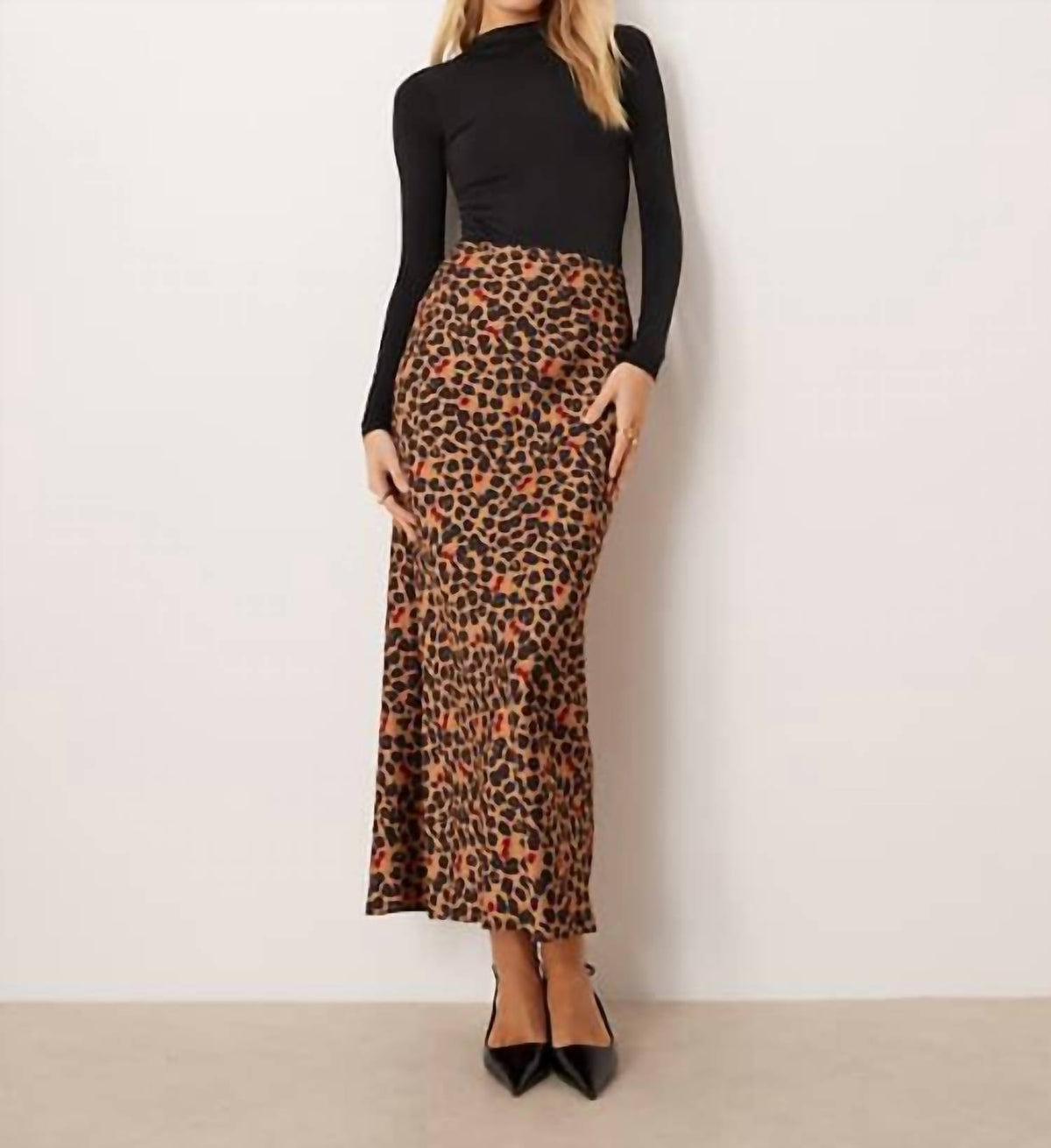 Never Fully Dressed - Dorris Satin Maxi Skirt
