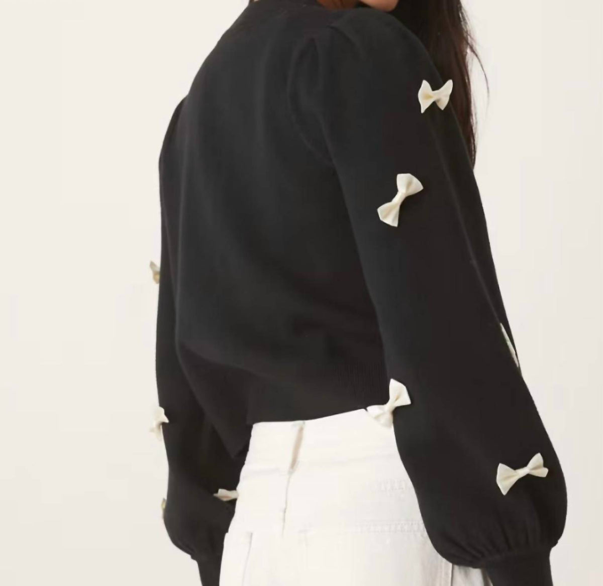 Never Fully Dressed - SOPHIA BOW CARDIGAN