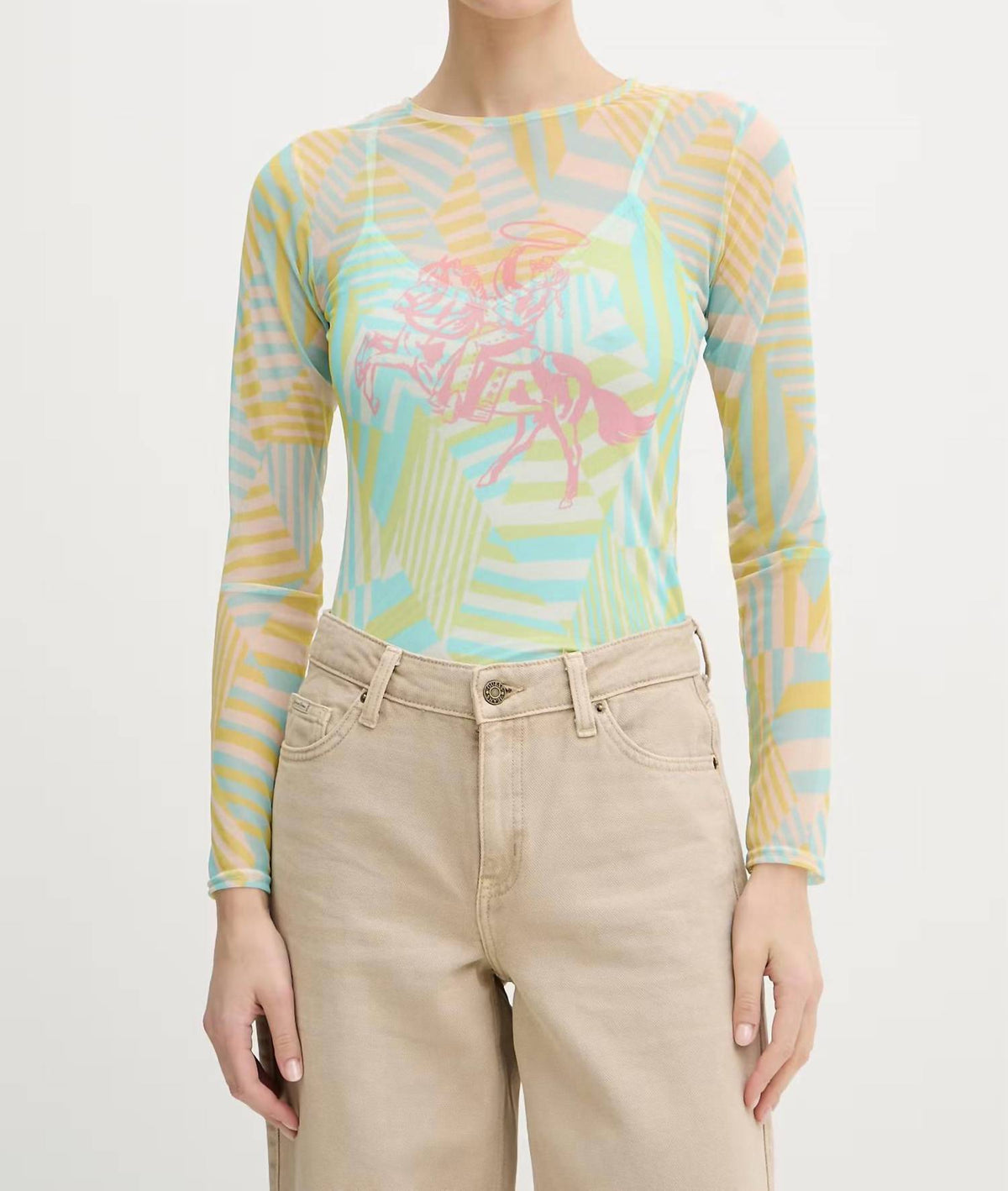 Never Fully Dressed - Western Abstract Long Sleeve Top