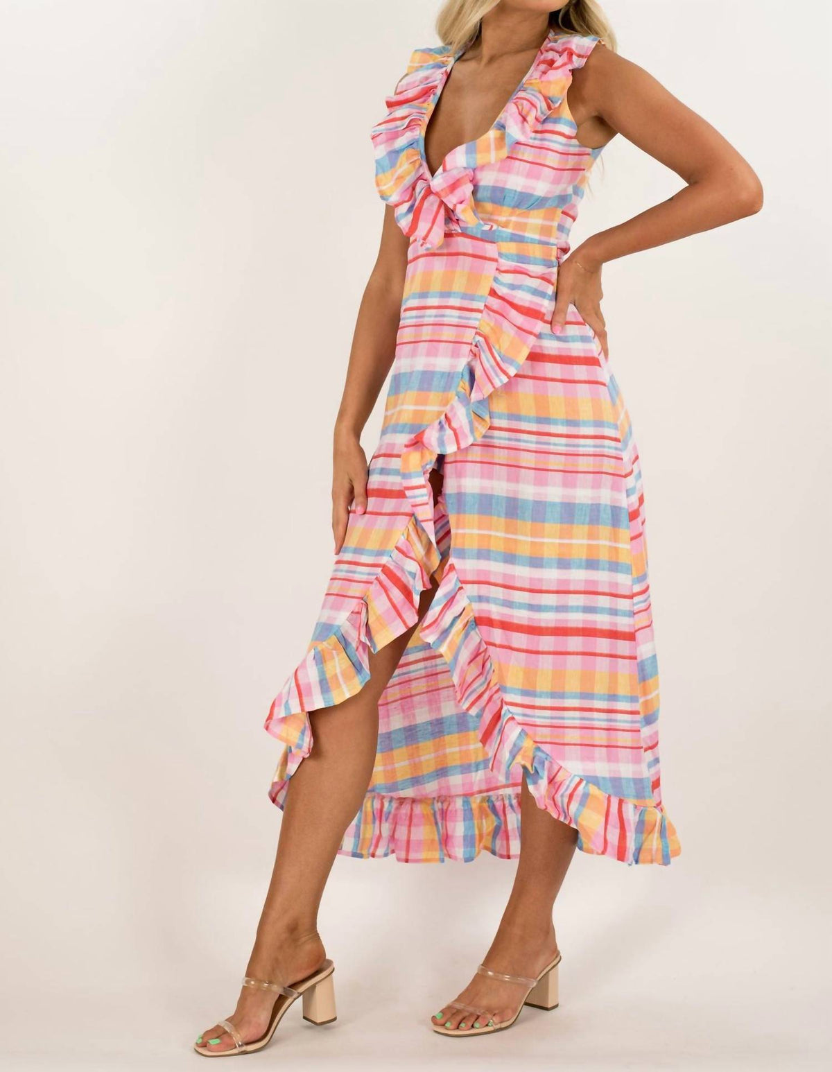 Never A Wallflower - Long Wrap Dress