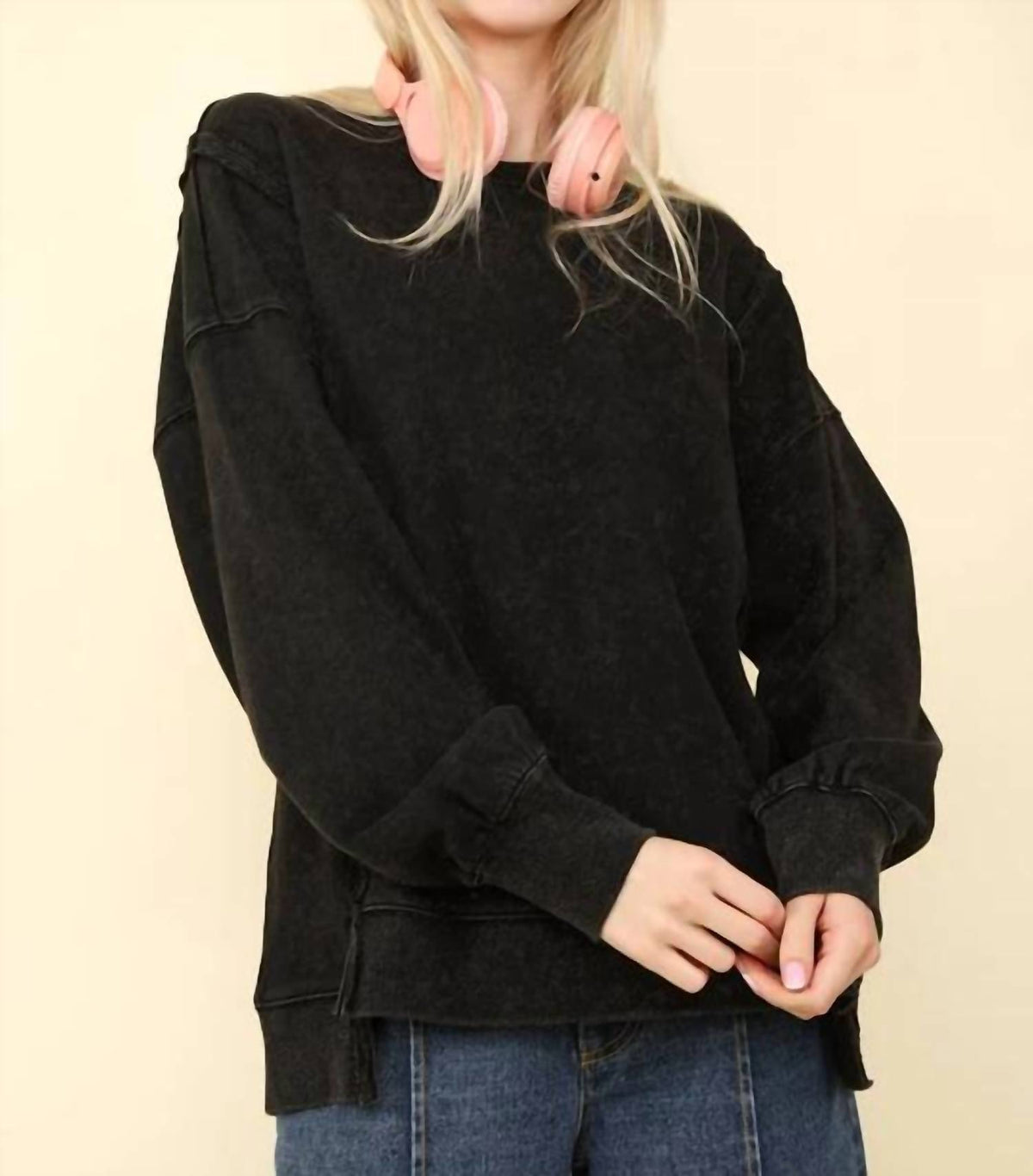New In - Stitch Knit Sweatshirt