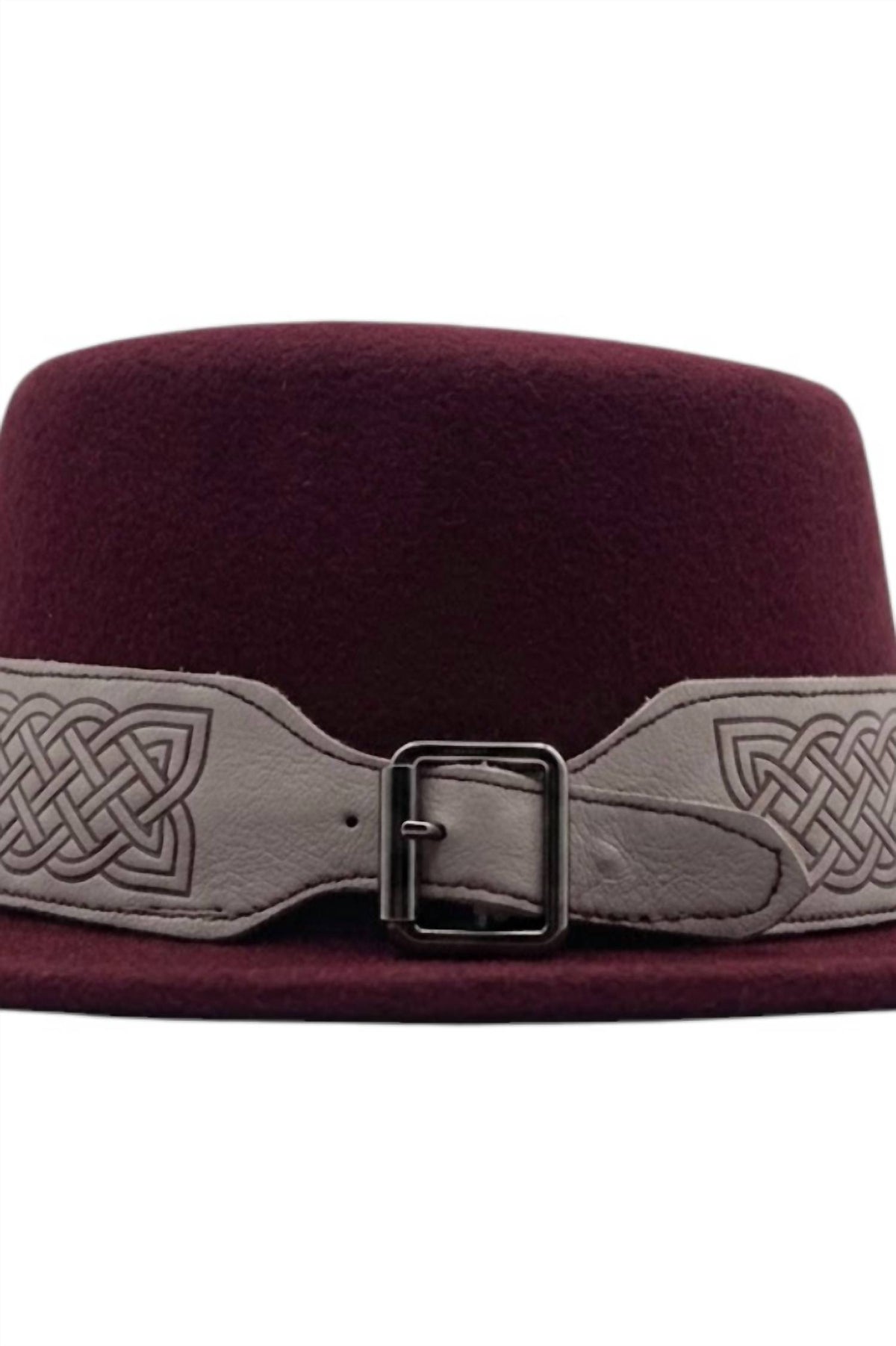 Nf - Women's Woolen Belted Fedora Hat