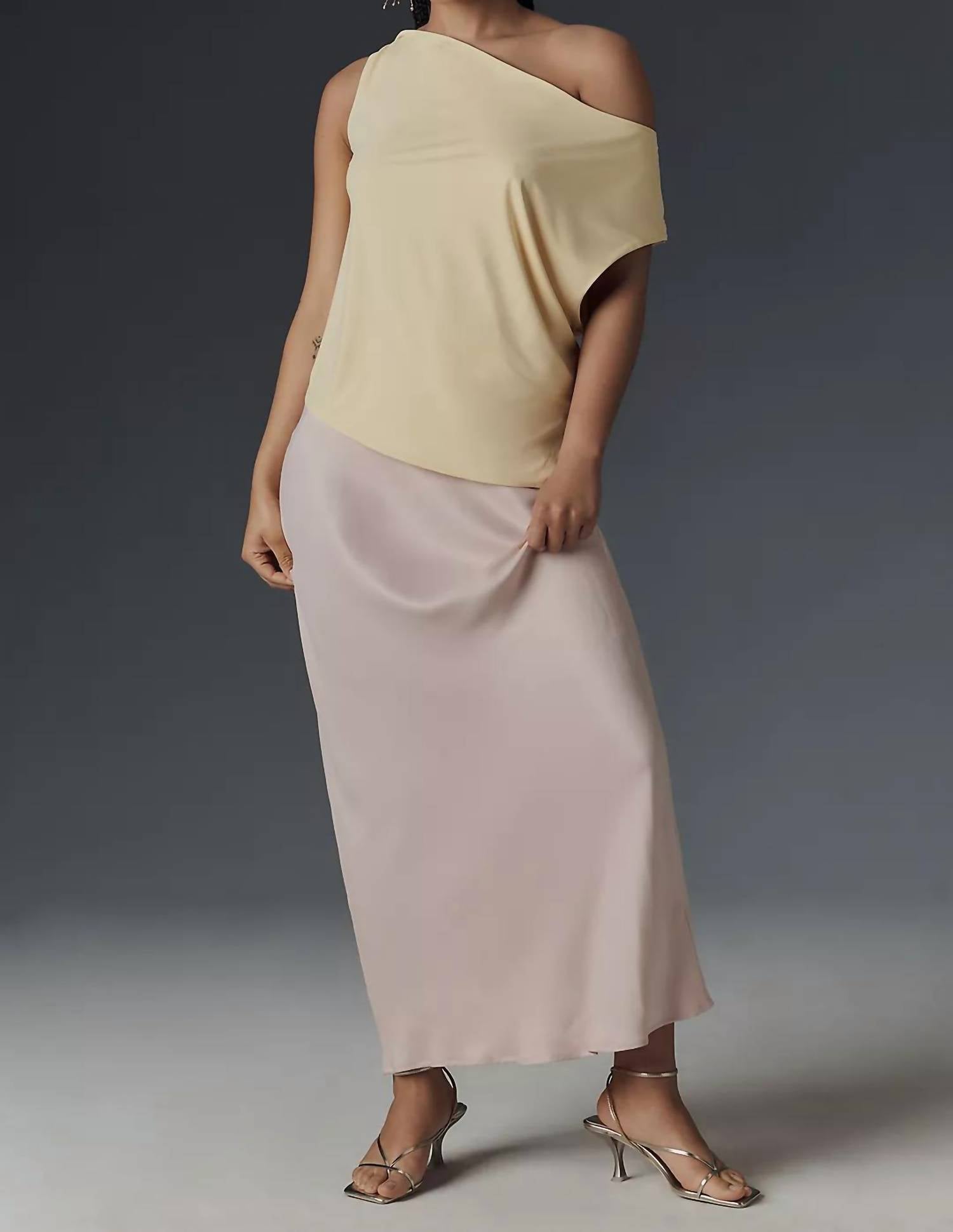 Nia - Fraise Off Shoulder Top - blouses - clothing - nylon - blend