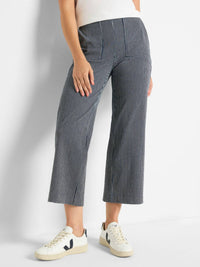 Nic + Zoe - All Day Stripe Wide - leg Jean - blue - clothing - cotton - blend