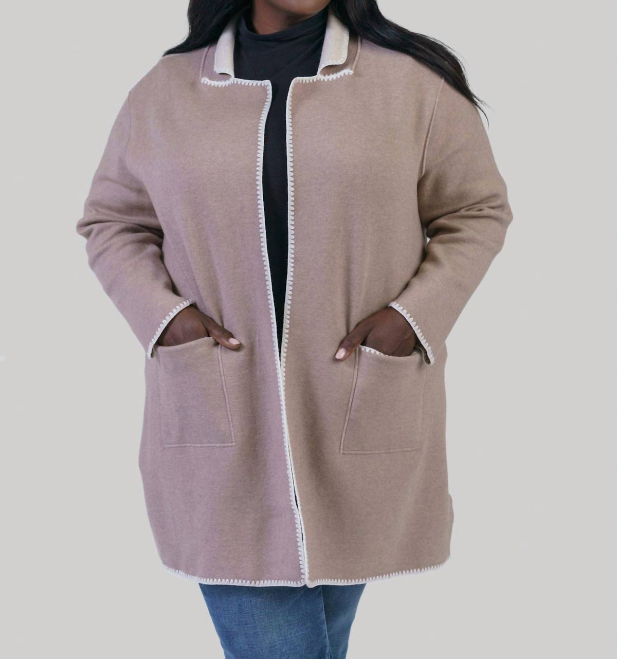Nic + Zoe - Cool Nights Reversible Knit Jacket - Plus