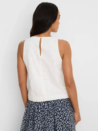 Nic + Zoe - Diamond Eyelet Top