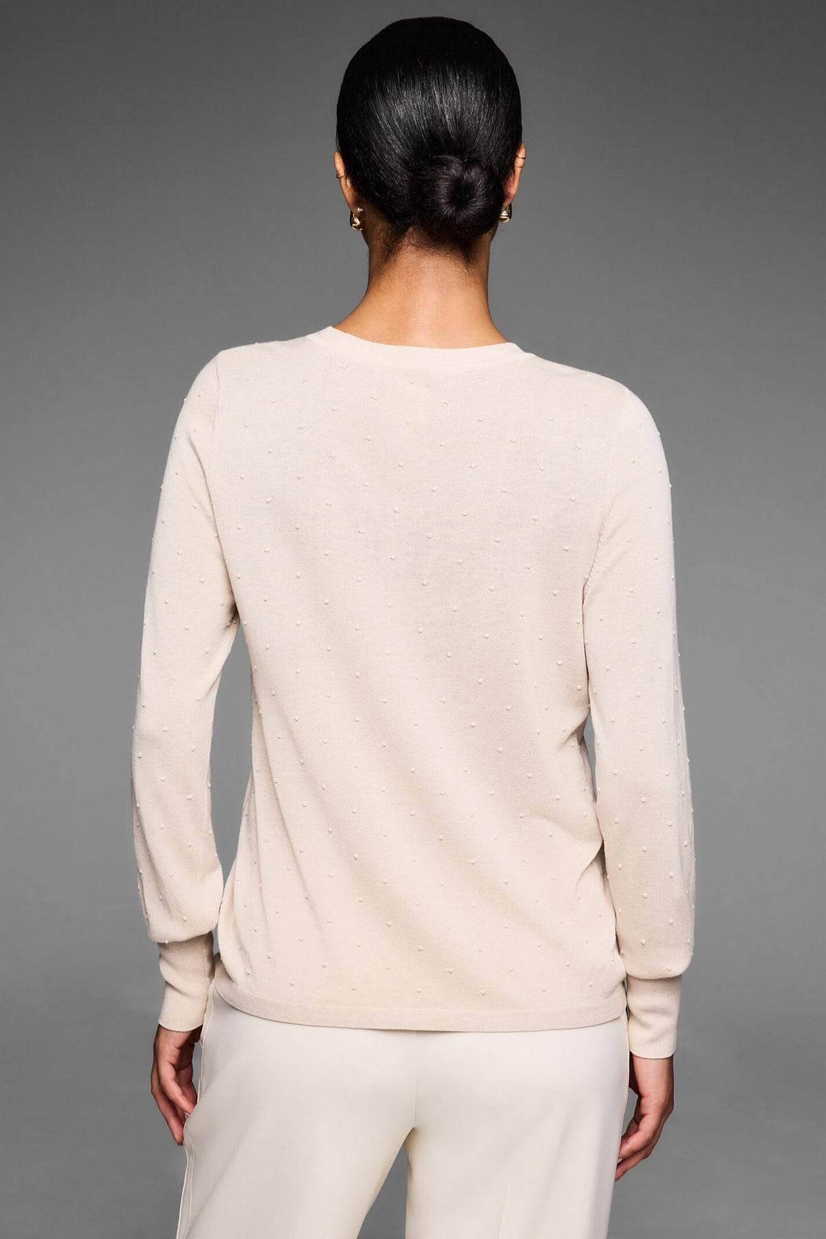 Nic + Zoe - Silk Blend Dotty Texture Sweater