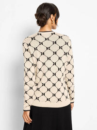 Nic + Zoe - Long Sleeve Geo Sweater
