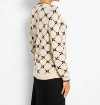 Nic + Zoe - Long Sleeve Geo Sweater