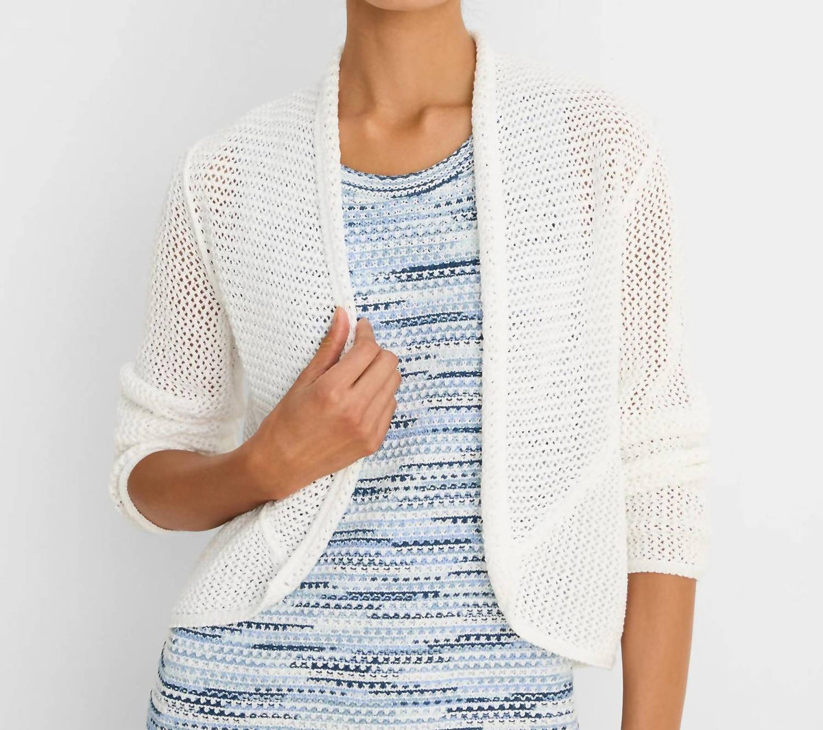 Nic + Zoe - Mesh Cocoon Cardigan