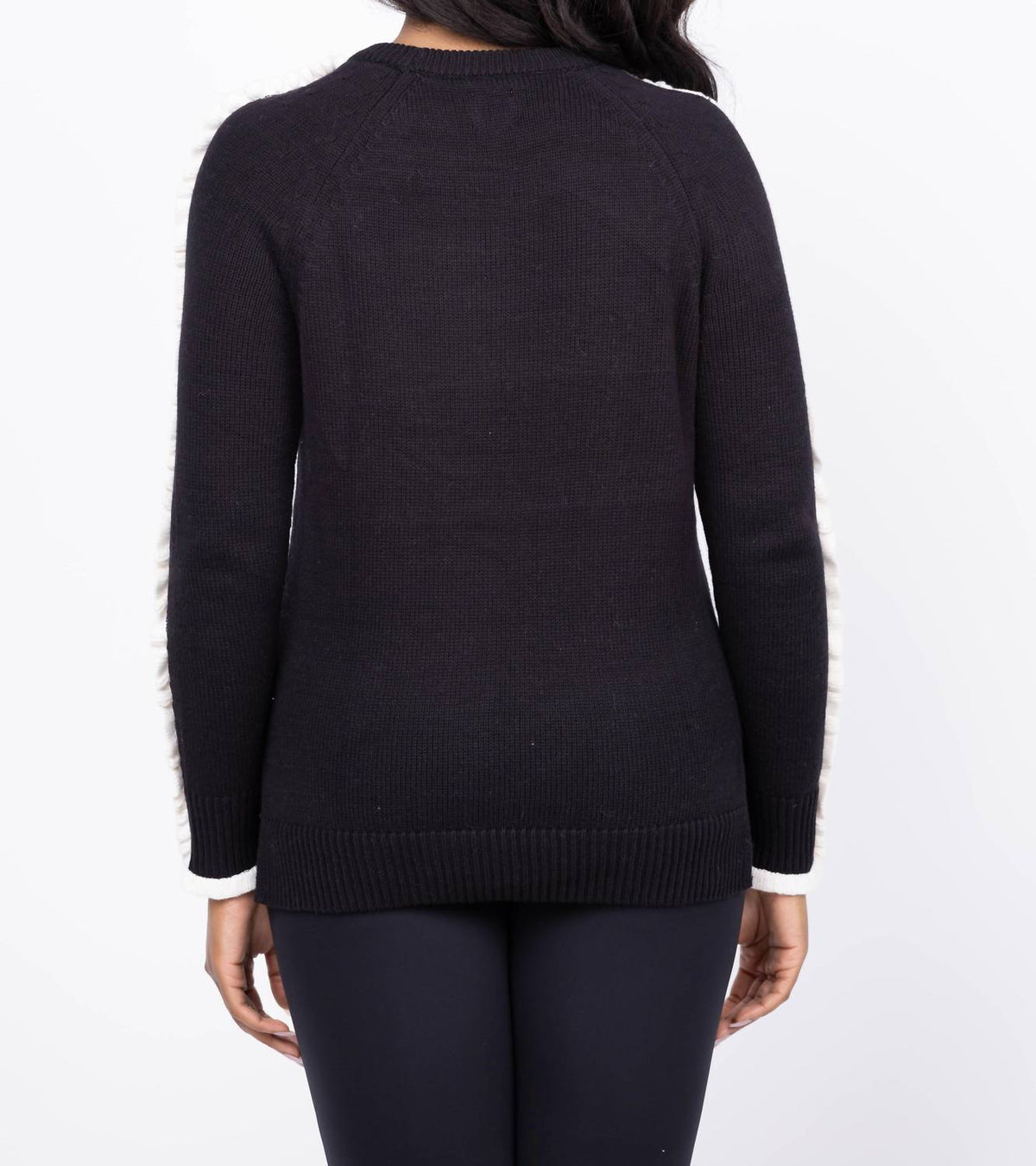 Nic + Zoe - Ruffled Down Sweater